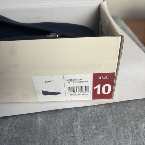 Anne Klein AK Iflex Akodenna Navy Flats Women’s Doll Shoes Size 10M Navy Blue - Picture 12 of 15